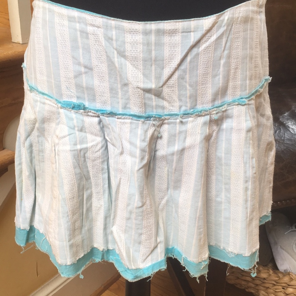 Short Frayed Skirt 11